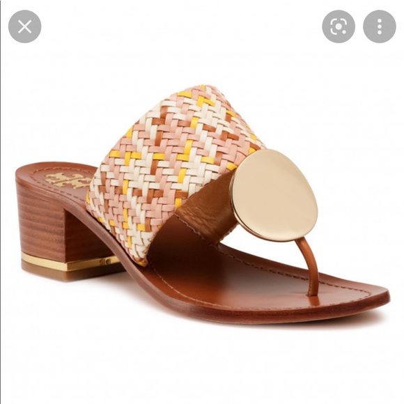 Tory Burch Shoes - Tory Burch Paros woven block heels